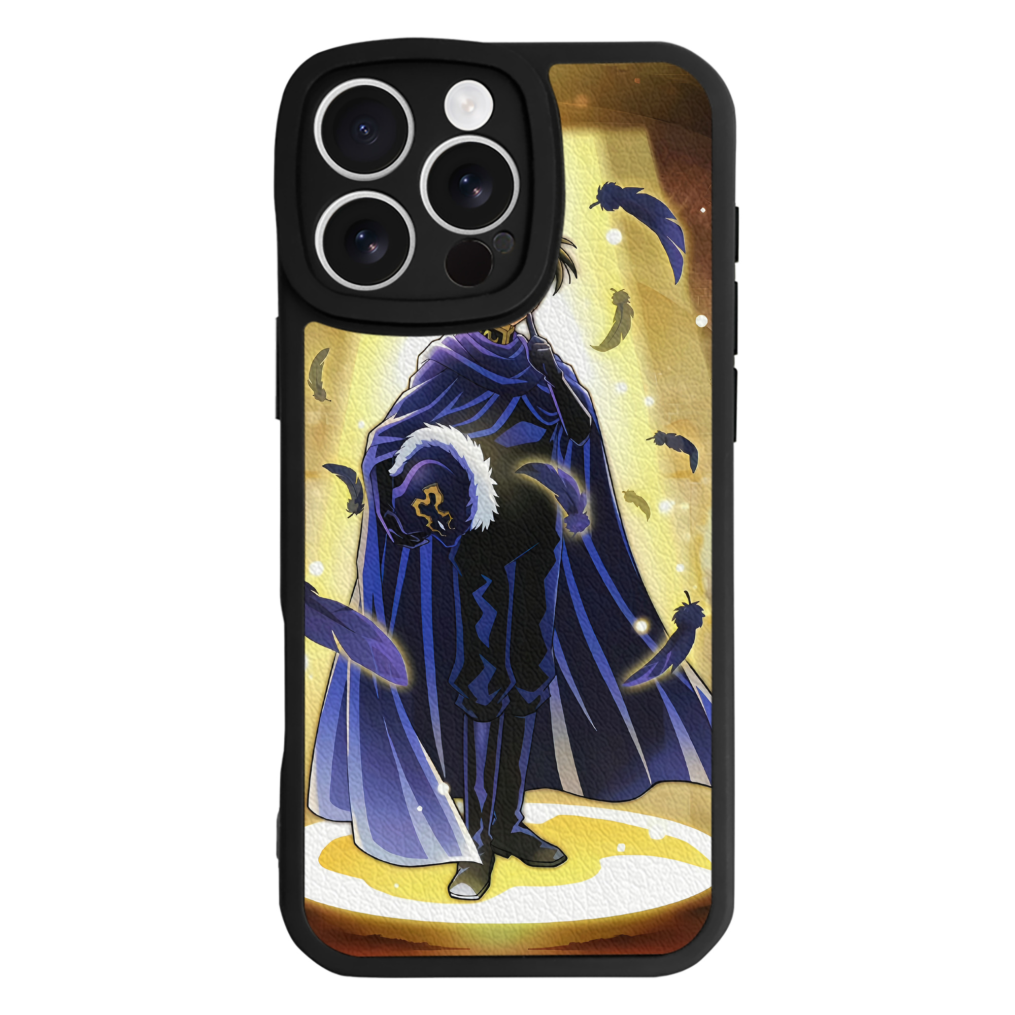 （画像用） 名探偵コナン Detective Conan 【iPhone 16シリーズ対応】シリコンスマホケース（レザー調） 材質：シリコン